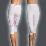 Ws SILVER 3/4 Pants, White/Pink