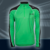 Pulse Longslv Zipshirt, Bright Green